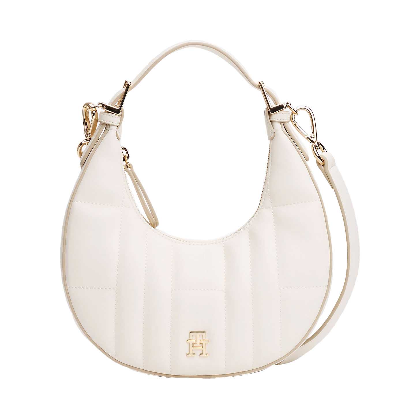 Tommy Hilfiger Quilted Crescent Crossbody Shoulder Bag